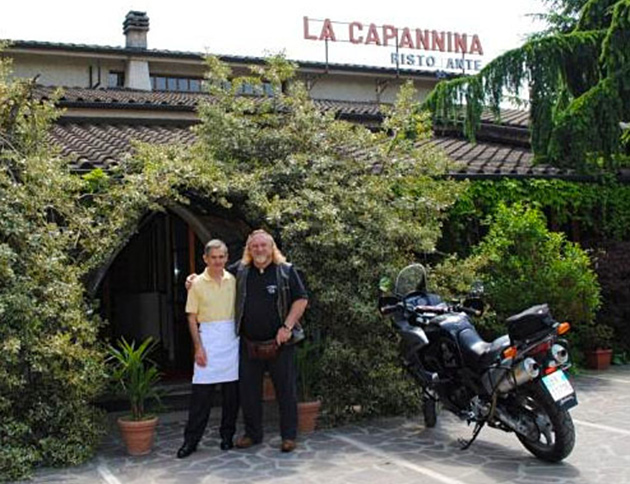 Ermanno Casini and Enrico Grassi at La Capannina restaurant